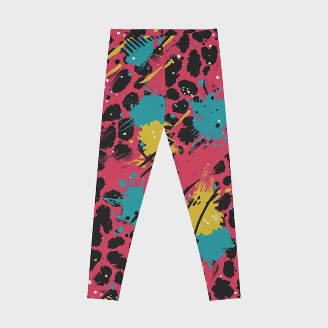 Neon Jungle Rush Yoga Leggings