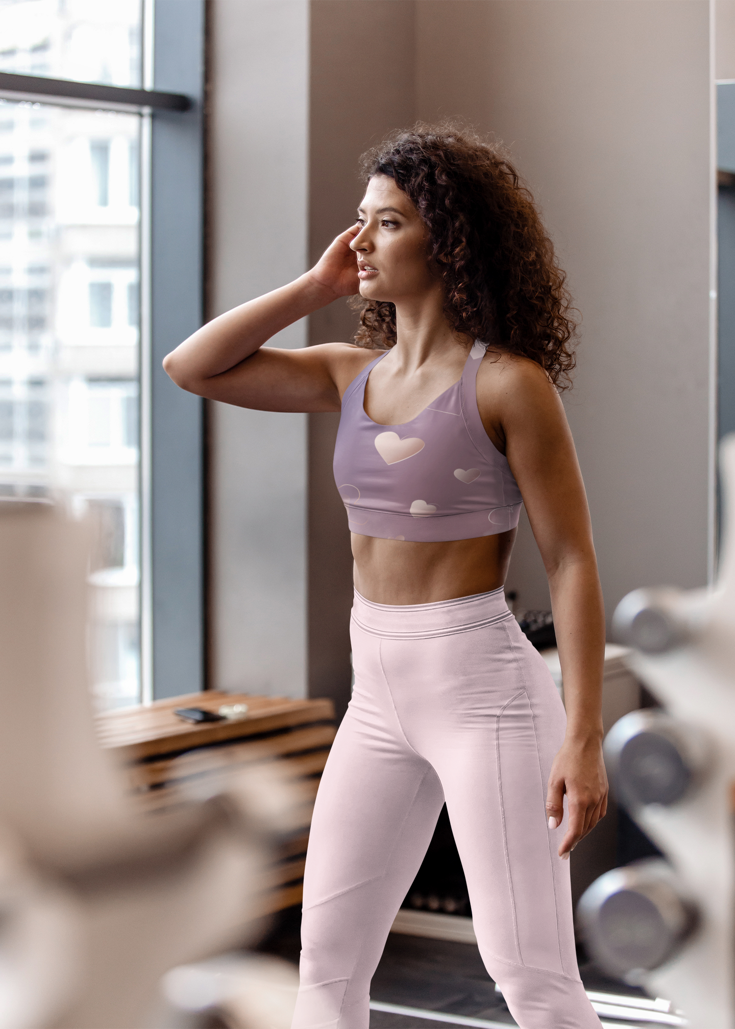 Heart Float Sports Bra