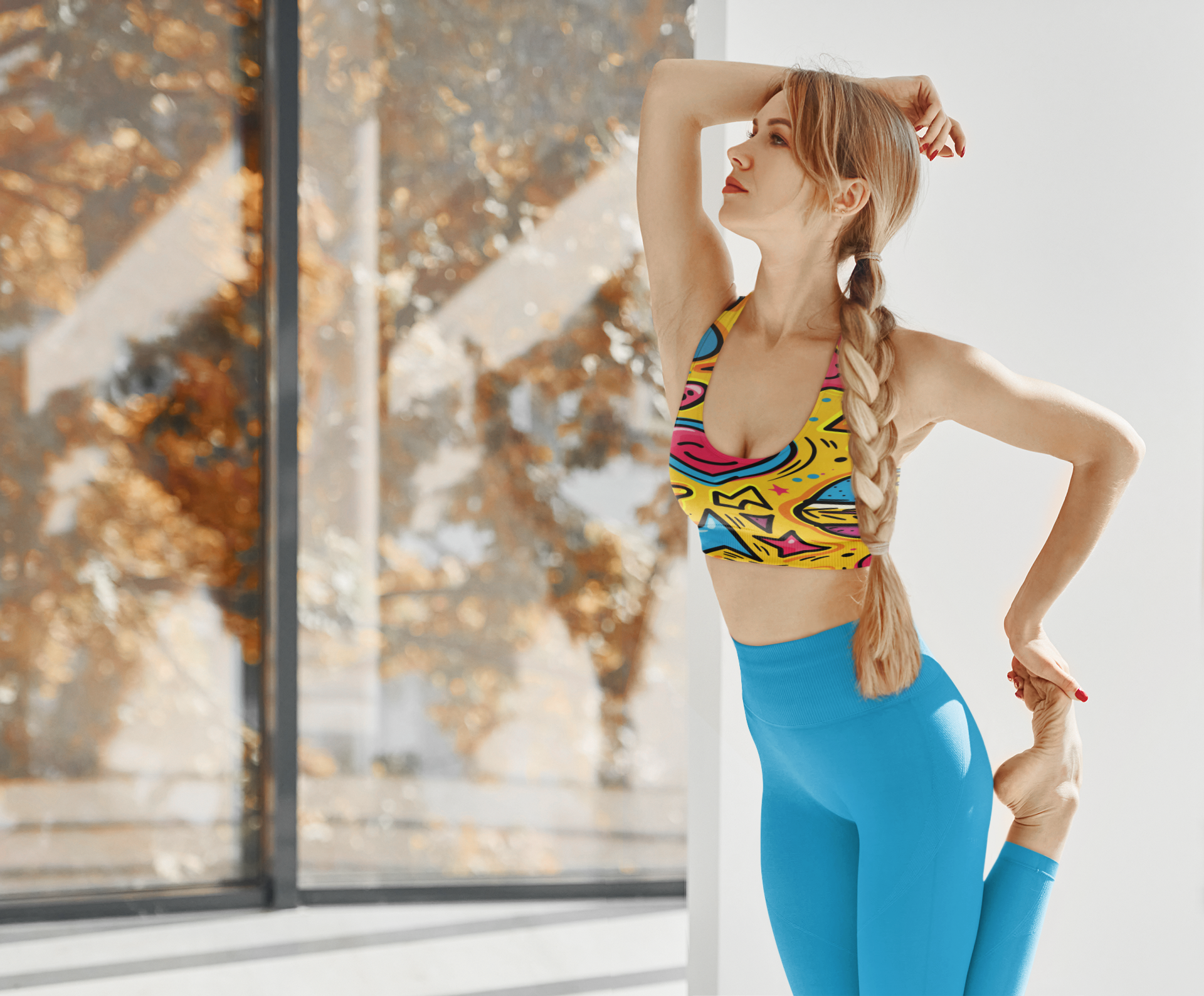 Happy Vibes Only Sports Bra